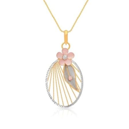 Malabar Gold & Diamonds Yellow Gold Pendant for Women 22k