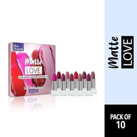 Blue Heaven Matte Love Mini Lipsticks pack of 10
